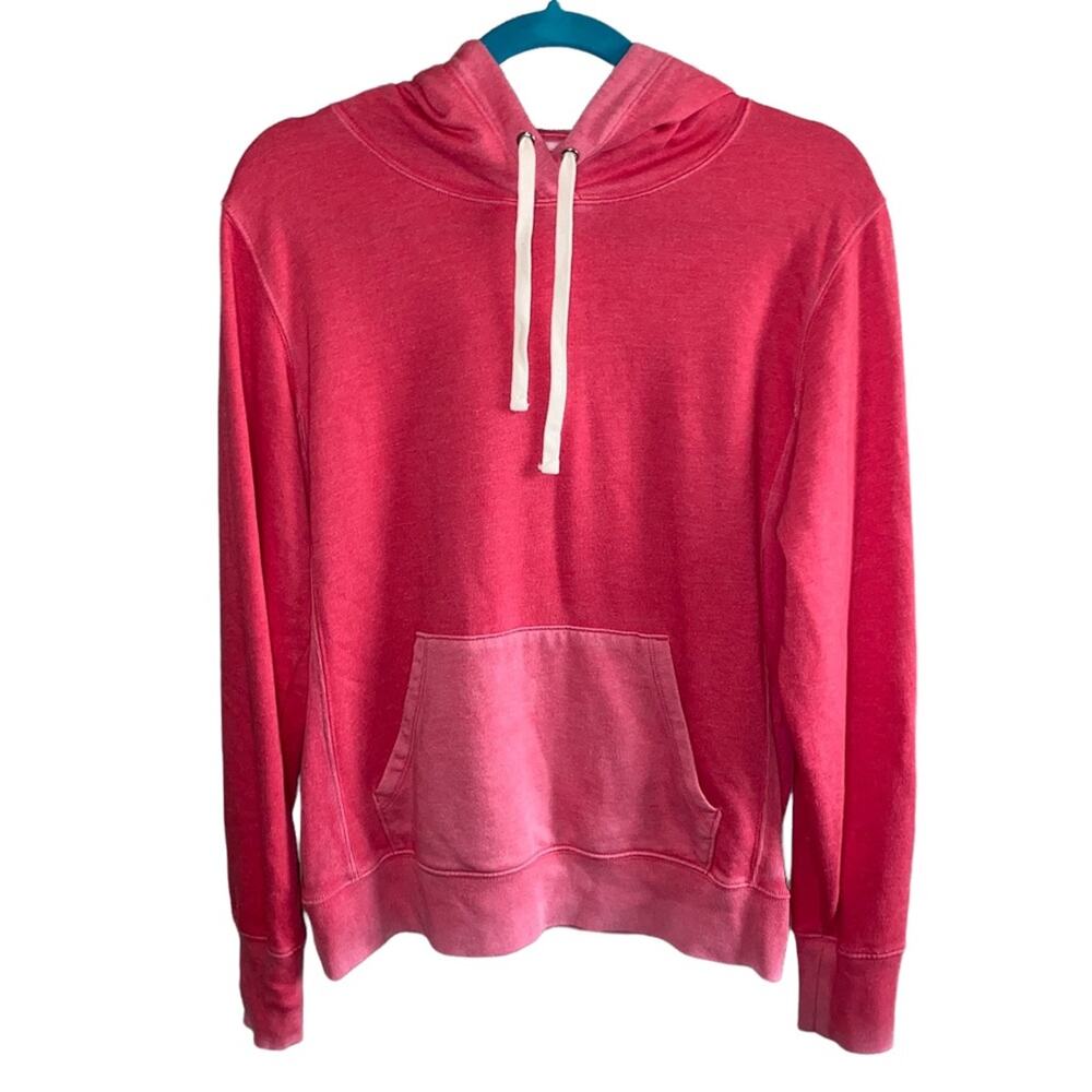 GAP Red Hoodie Medium Pullover Sweatshirt Kangaroo Pocket Casual Basic